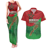 Morocco Green March Day Couples Matching Tank Maxi Dress and Hawaiian Shirt One People - One Nation - Wonder Print Shop
