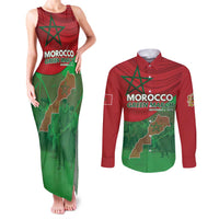 Morocco Green March Day Couples Matching Tank Maxi Dress and Long Sleeve Button Shirt One People - One Nation - Wonder Print Shop