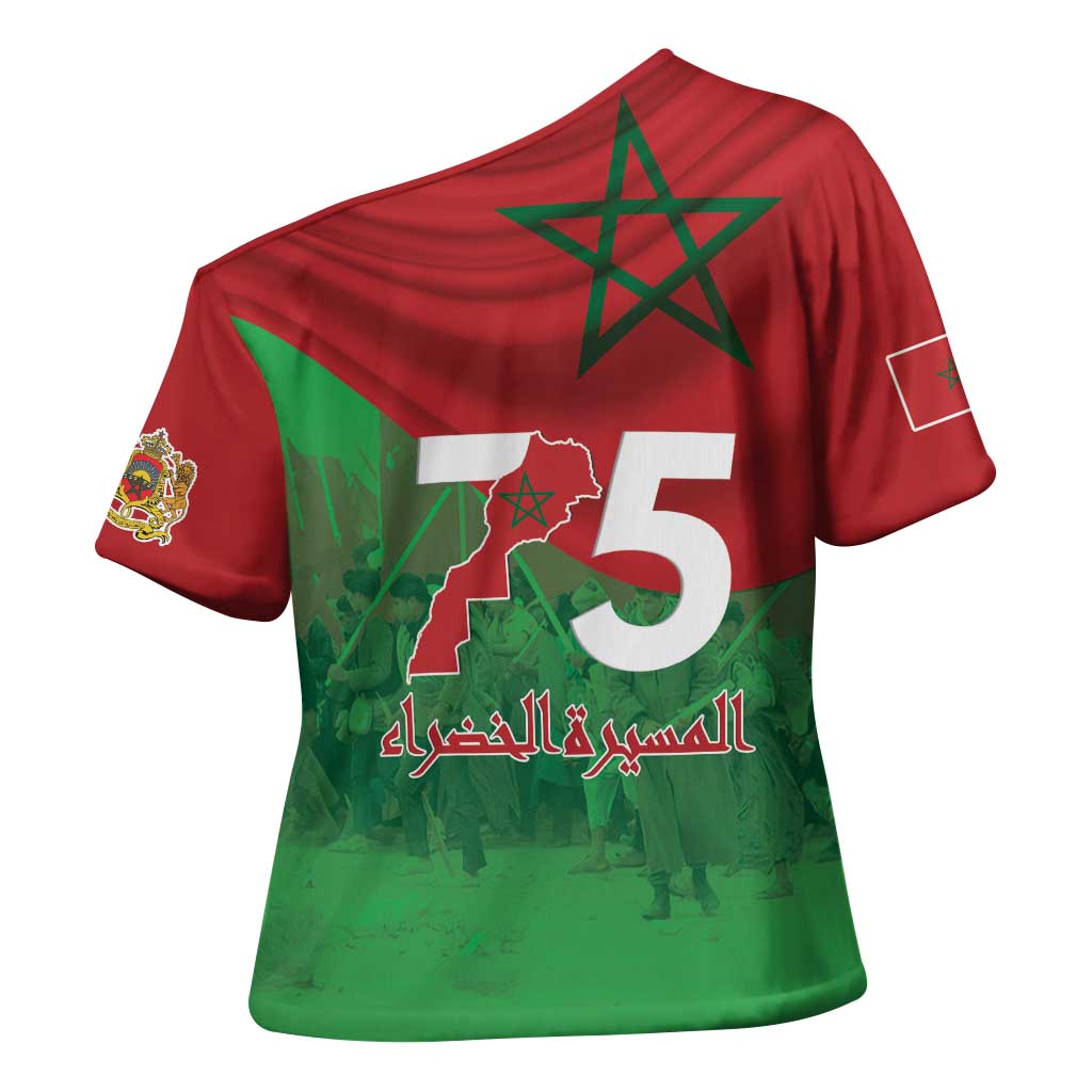 Morocco Green March Day Cross Shoulder Shirt One People - One Nation - Wonder Print Shop