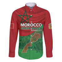 Morocco Green March Day Family Matching Long Sleeve Bodycon Dress and Hawaiian Shirt One People - One Nation - Wonder Print Shop