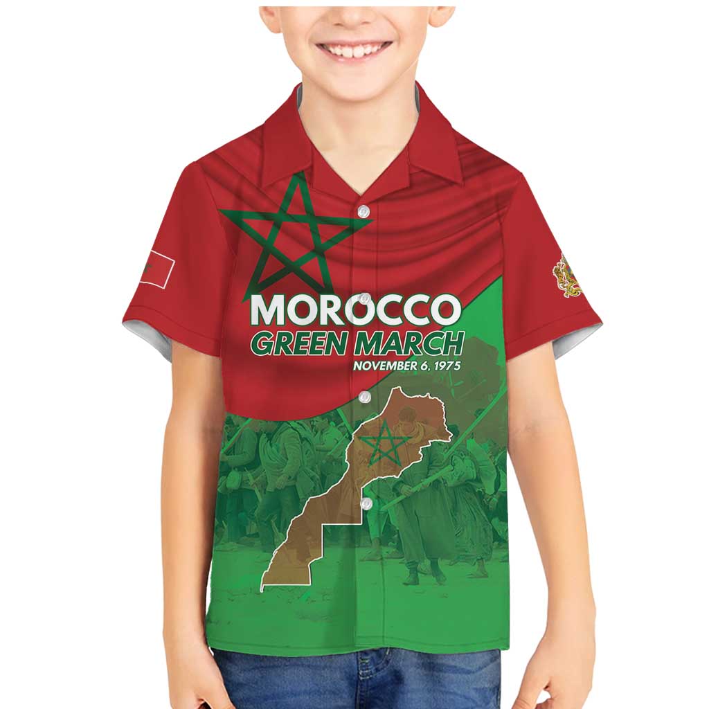 Morocco Green March Day Family Matching Mermaid Dress and Hawaiian Shirt One People - One Nation - Wonder Print Shop