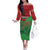 Morocco Green March Day Family Matching Off The Shoulder Long Sleeve Dress and Hawaiian Shirt One People - One Nation - Wonder Print Shop