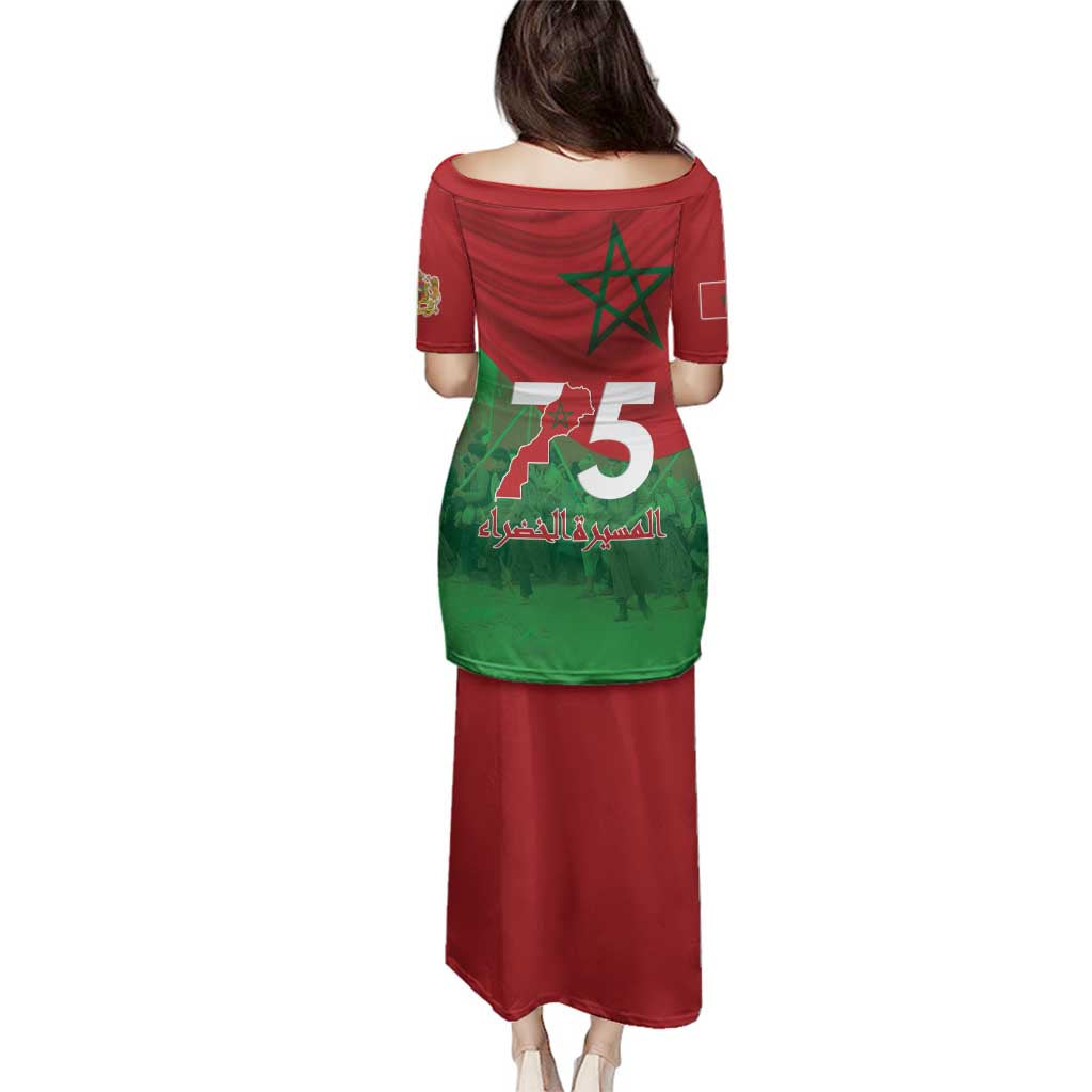 Morocco Green March Day Family Matching Puletasi and Hawaiian Shirt One People - One Nation - Wonder Print Shop