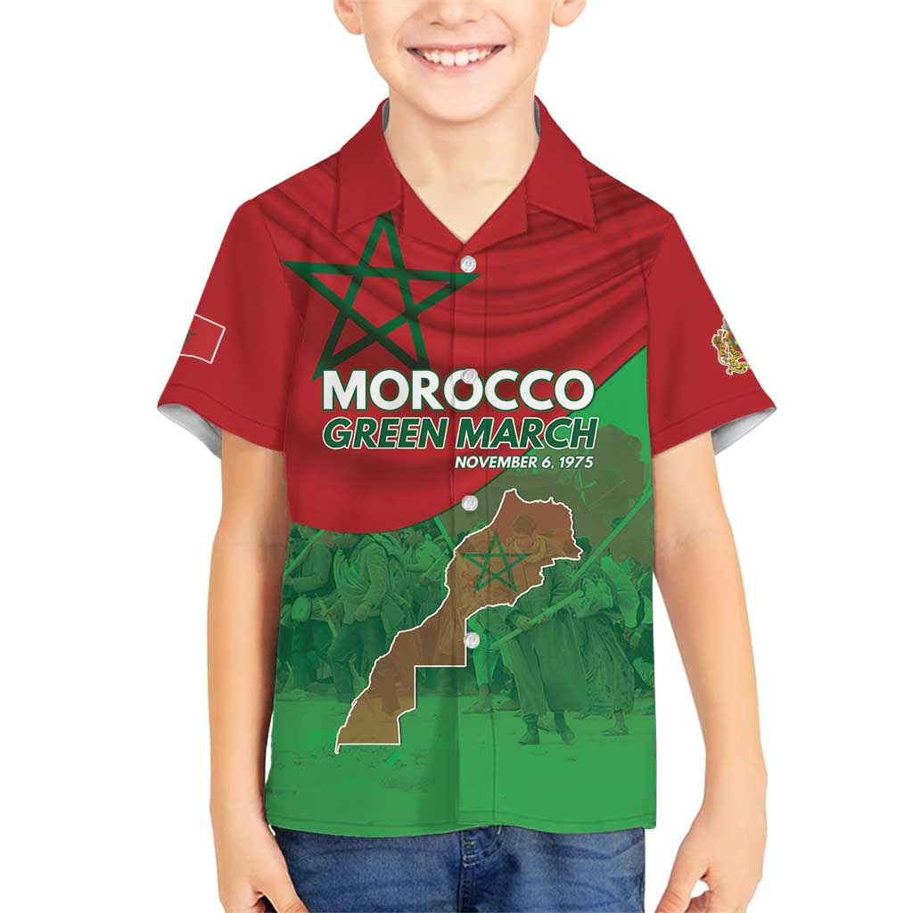 Morocco Green March Day Family Matching Puletasi and Hawaiian Shirt One People - One Nation - Wonder Print Shop