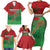 Morocco Green March Day Family Matching Short Sleeve Bodycon Dress and Hawaiian Shirt One People - One Nation - Wonder Print Shop