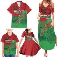Morocco Green March Day Family Matching Summer Maxi Dress and Hawaiian Shirt One People - One Nation - Wonder Print Shop