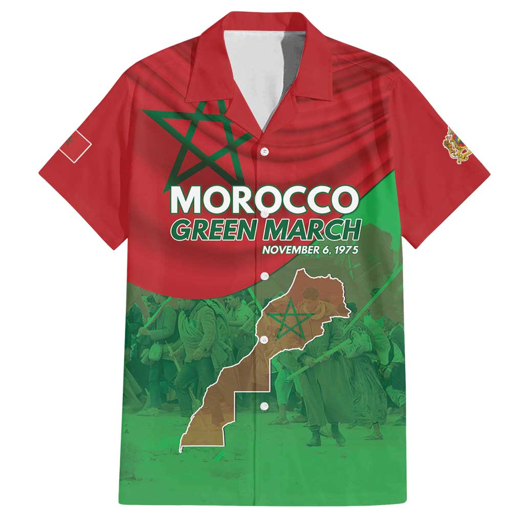 Morocco Green March Day Family Matching Summer Maxi Dress and Hawaiian Shirt One People - One Nation - Wonder Print Shop