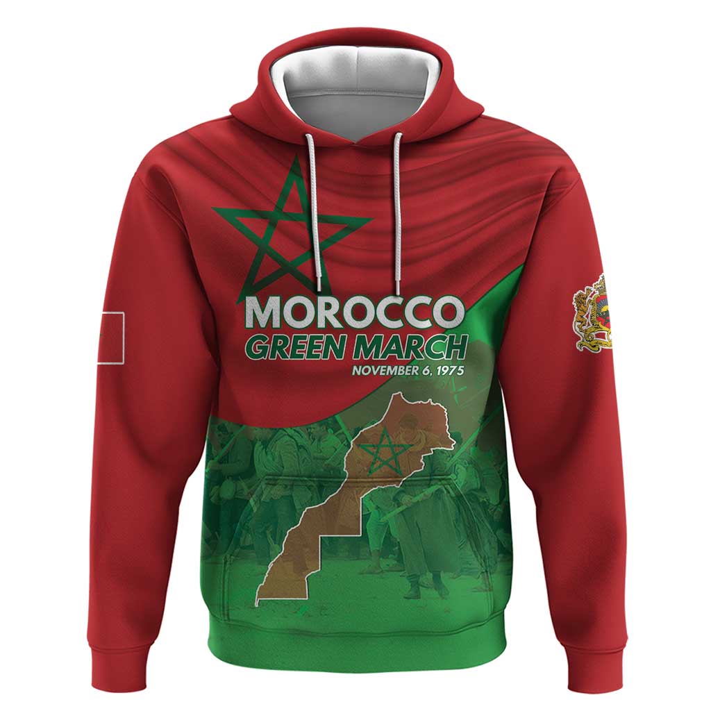 Morocco Green March Day Hoodie One People - One Nation - Wonder Print Shop