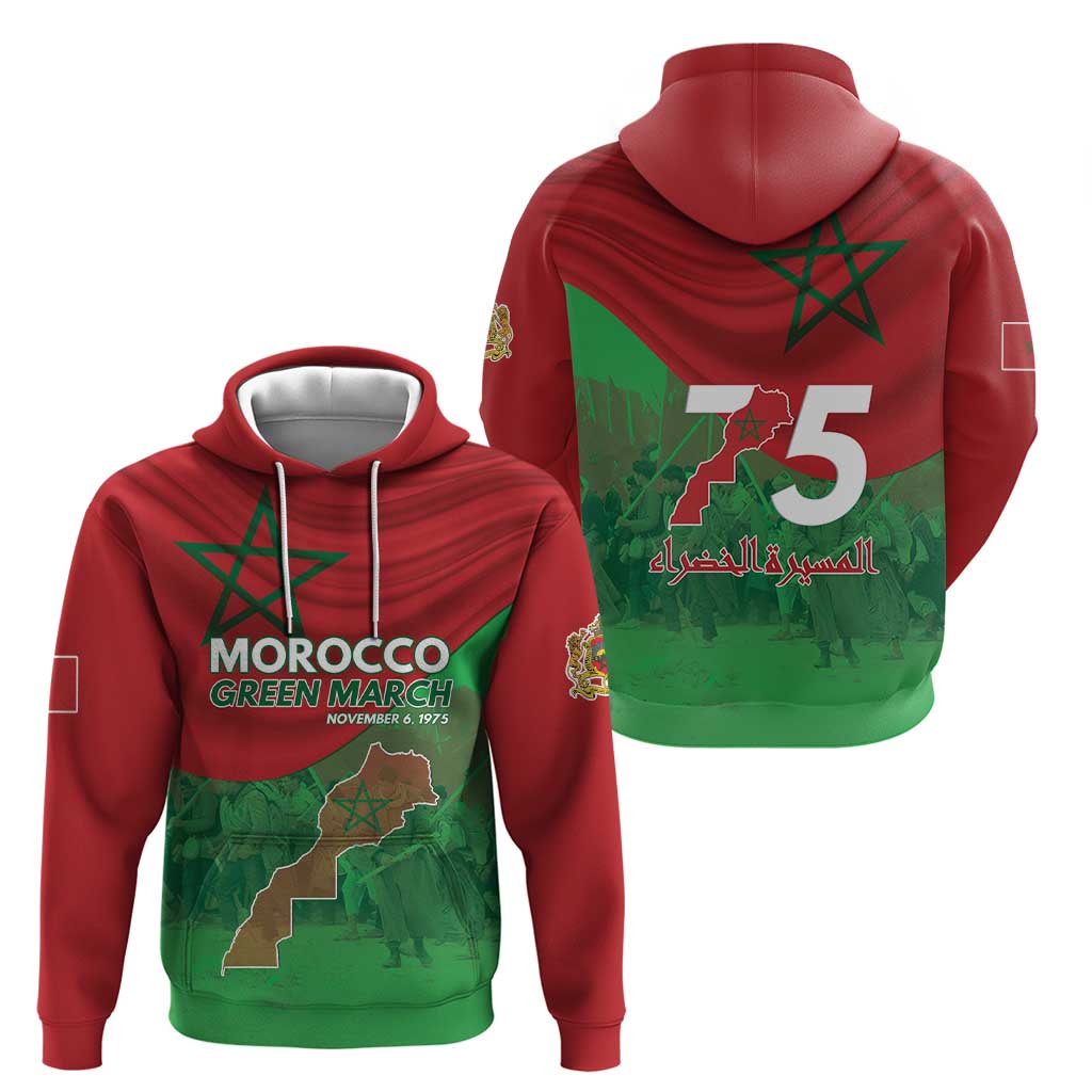 Morocco Green March Day Hoodie One People - One Nation - Wonder Print Shop