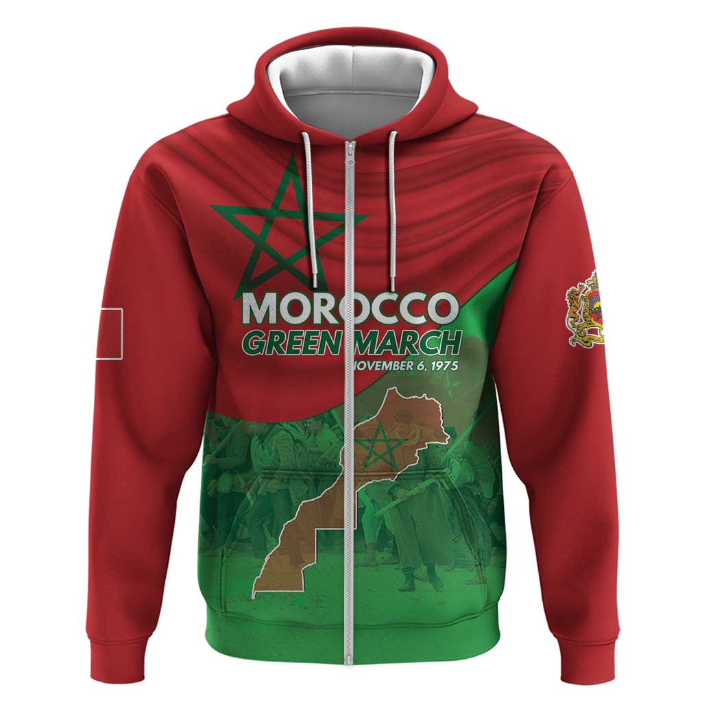 Morocco Green March Day Hoodie One People - One Nation - Wonder Print Shop