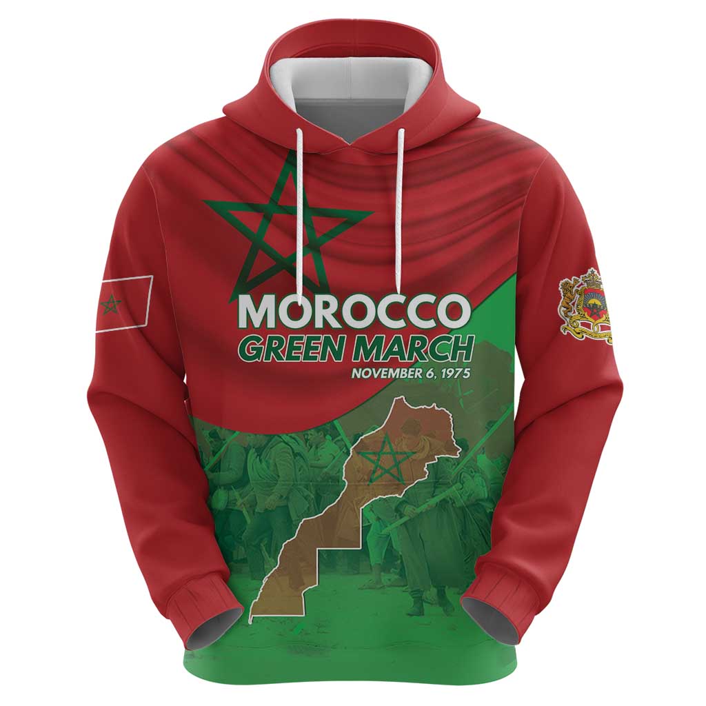 Morocco Green March Day Hoodie One People - One Nation - Wonder Print Shop