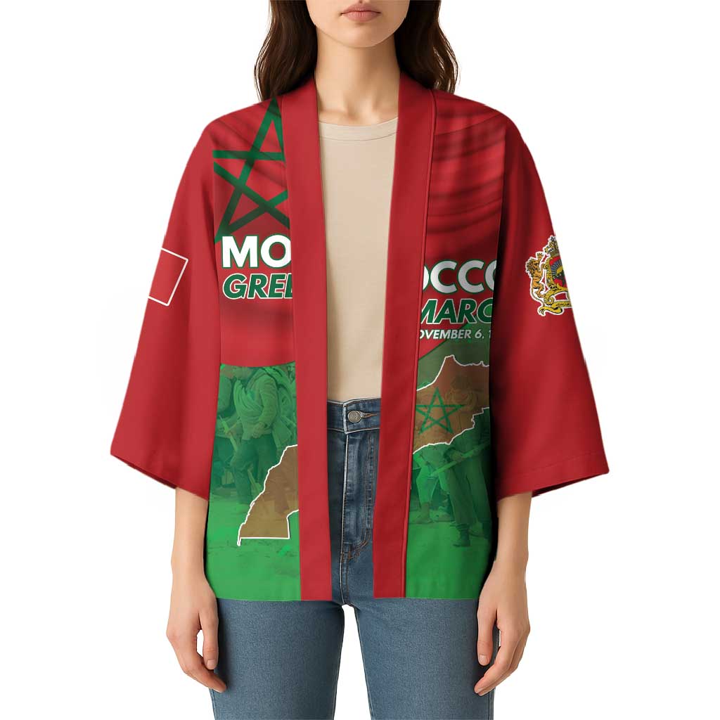Morocco Green March Day Kimono One People - One Nation - Wonder Print Shop
