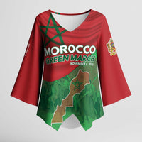 Morocco Green March Day Kimono Sleeve Blouse One People - One Nation - Wonder Print Shop