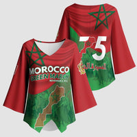 Morocco Green March Day Kimono Sleeve Blouse One People - One Nation - Wonder Print Shop