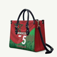 Morocco Green March Day Leather Bag One People - One Nation - Wonder Print Shop