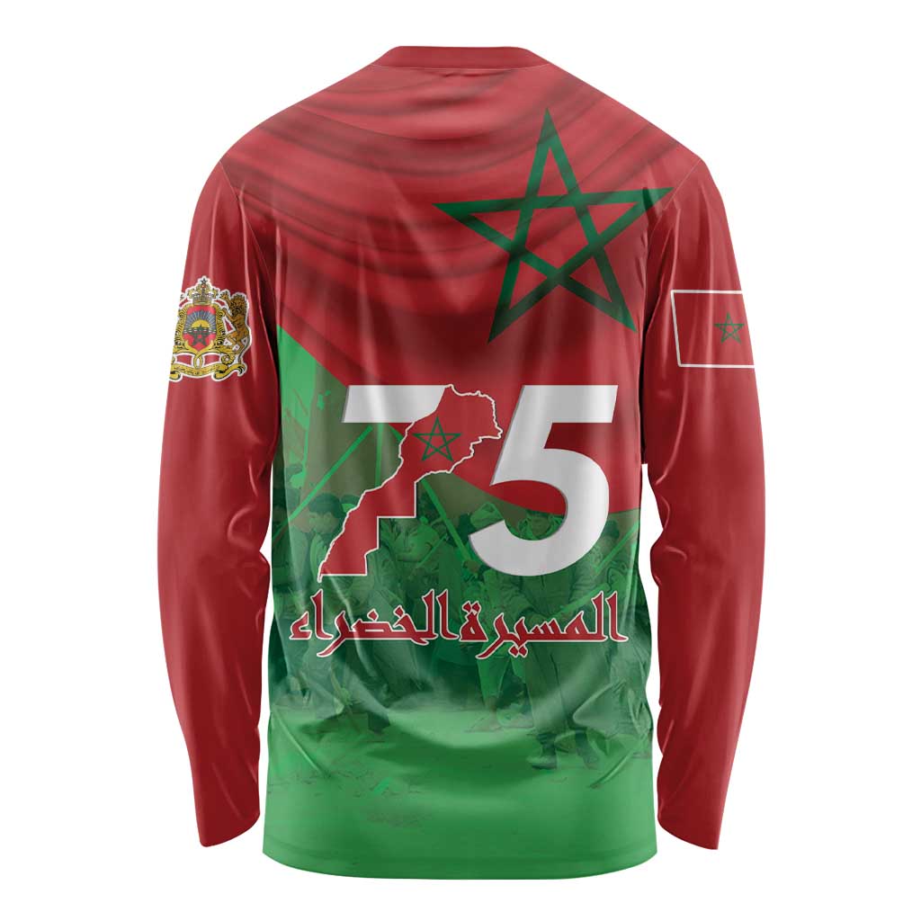 Morocco Green March Day Long Sleeve Shirt One People - One Nation - Wonder Print Shop