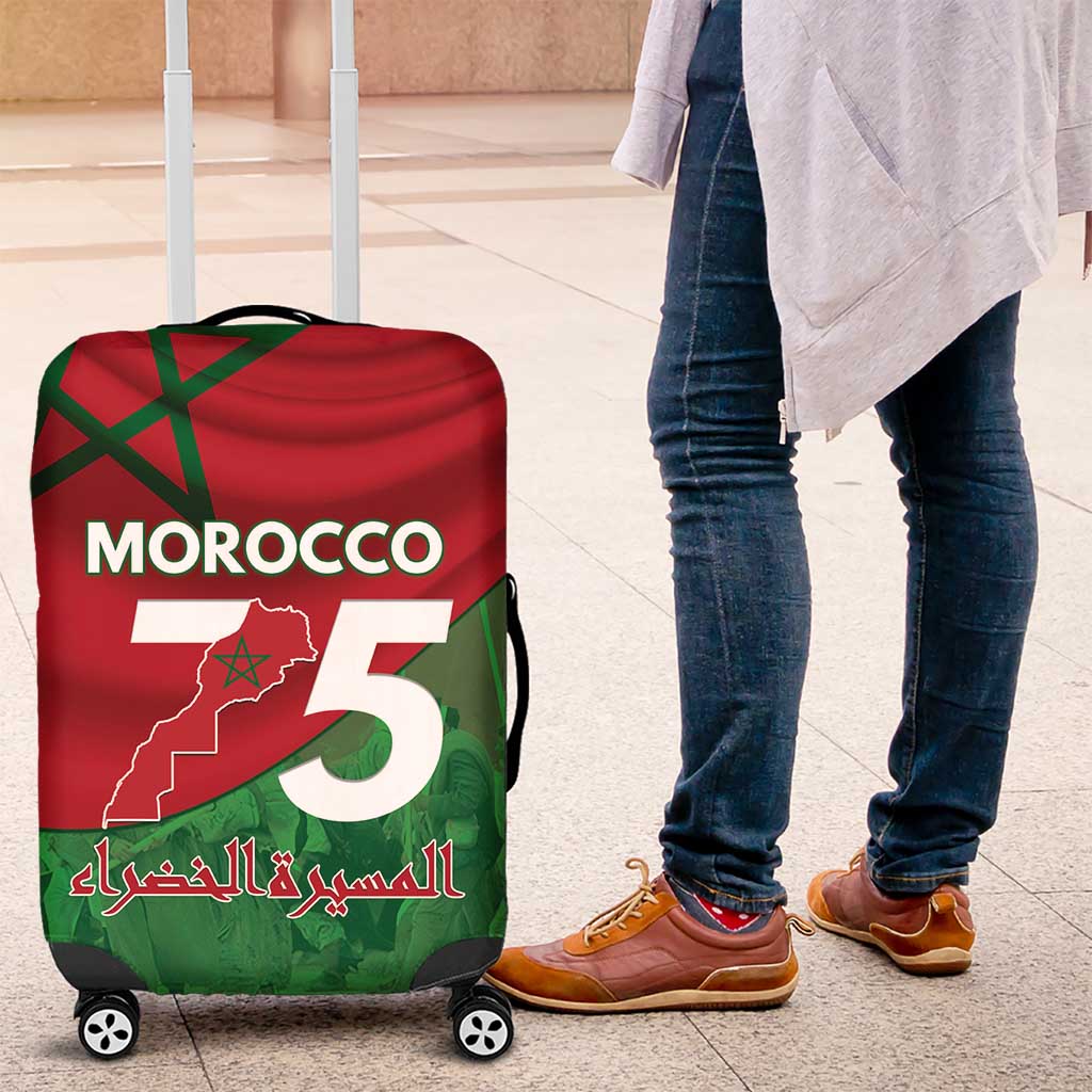Morocco Green March Day Luggage Cover One People - One Nation - Wonder Print Shop