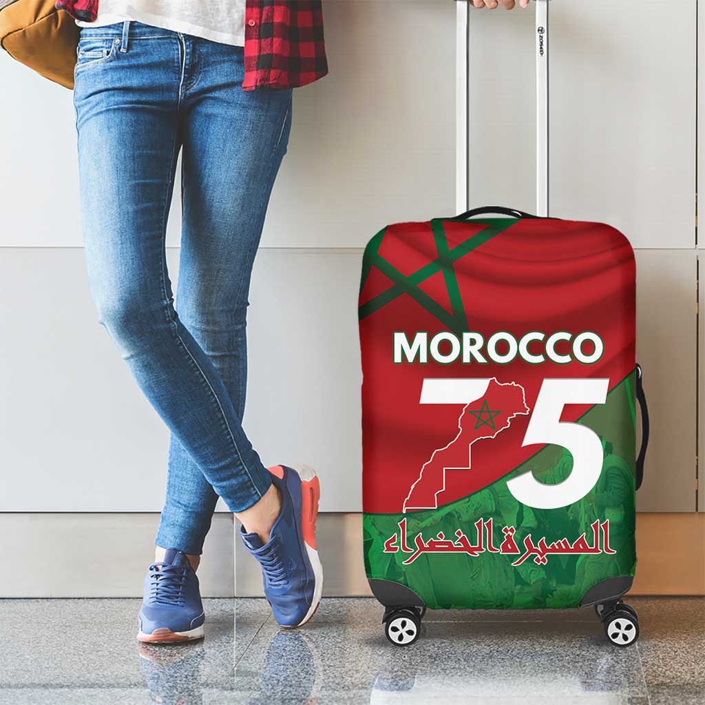 Morocco Green March Day Luggage Cover One People - One Nation - Wonder Print Shop