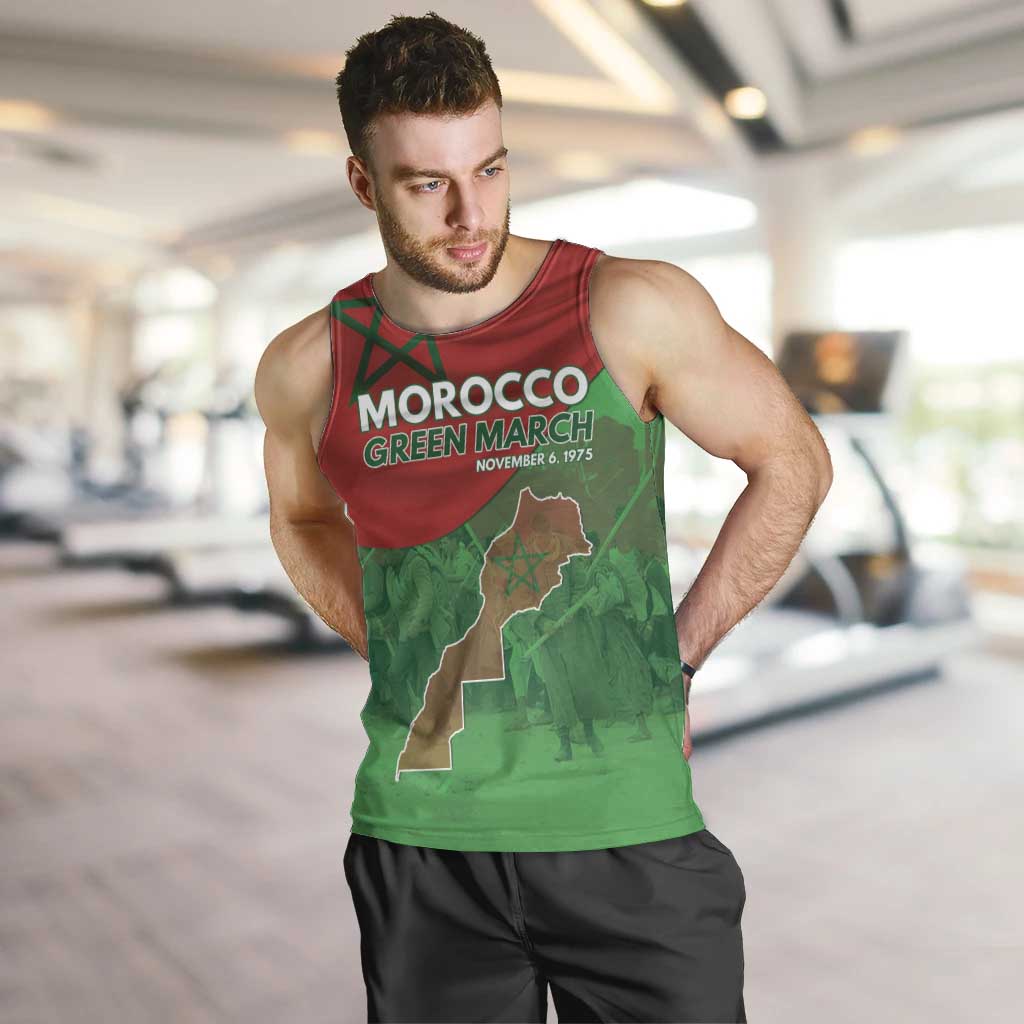 Morocco Green March Day Men Tank Top One People - One Nation - Wonder Print Shop