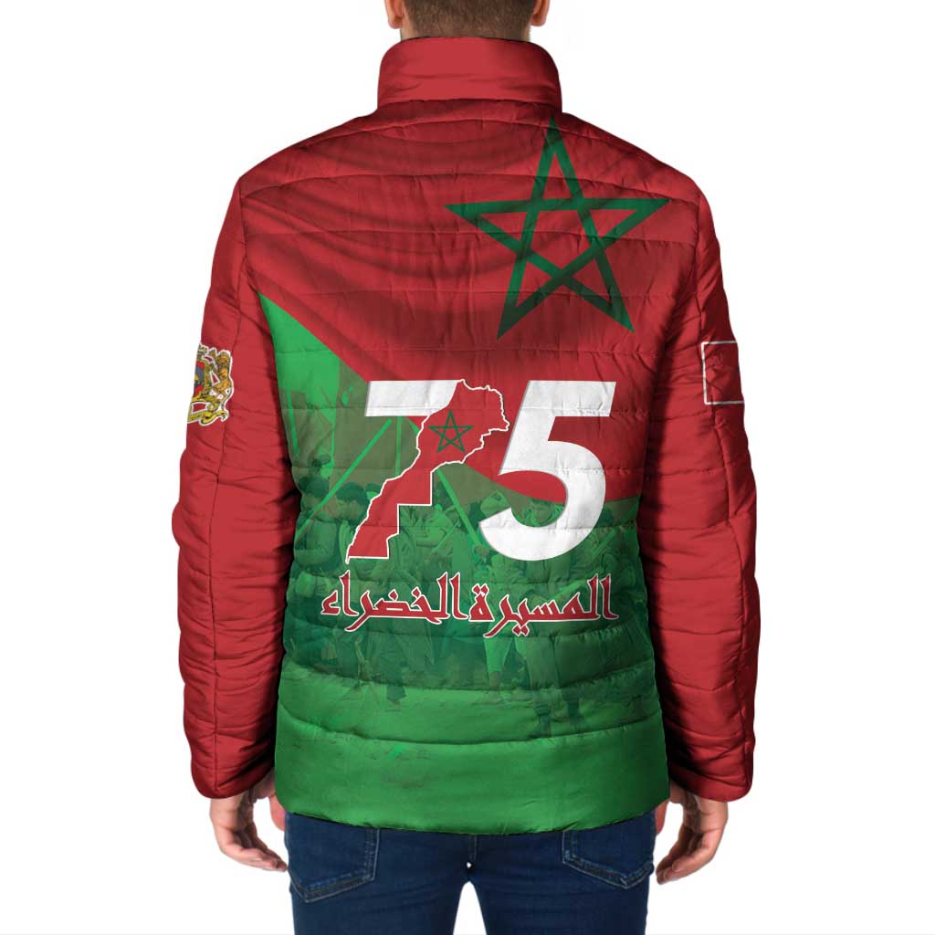 Morocco Green March Day Padded Jacket One People - One Nation - Wonder Print Shop