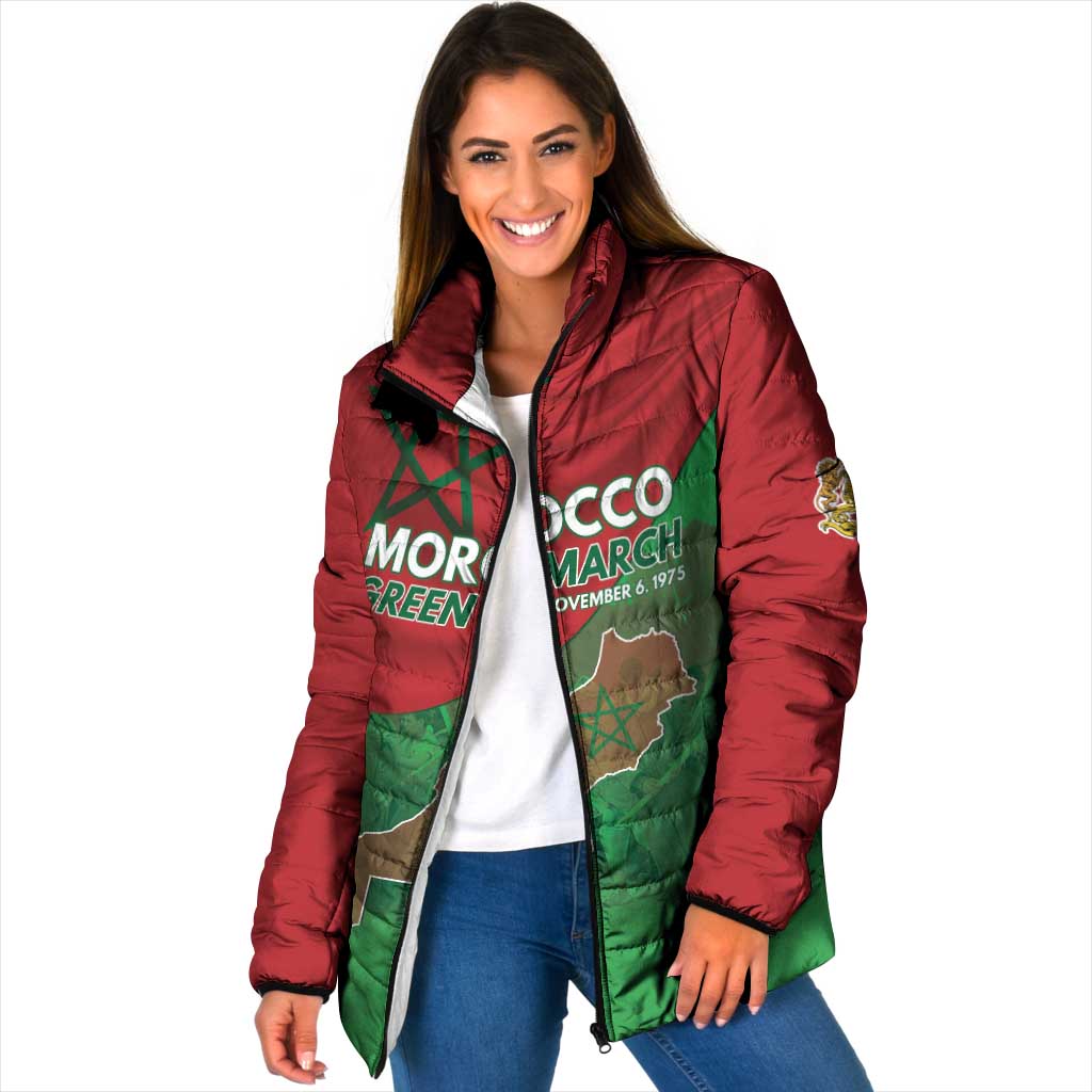 Morocco Green March Day Padded Jacket One People - One Nation - Wonder Print Shop