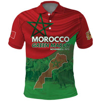 Morocco Green March Day Polo Shirt One People - One Nation - Wonder Print Shop