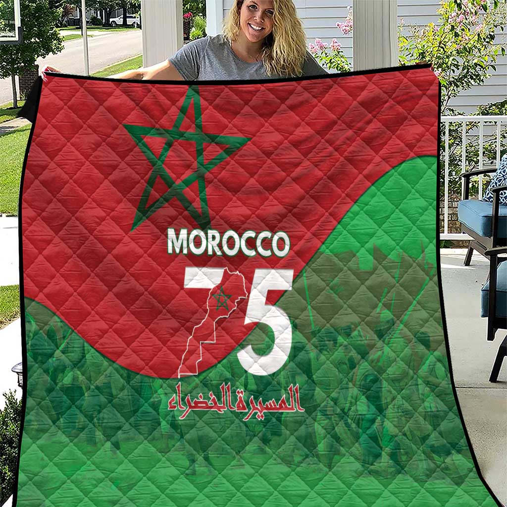Morocco Green March Day Quilt One People - One Nation - Wonder Print Shop