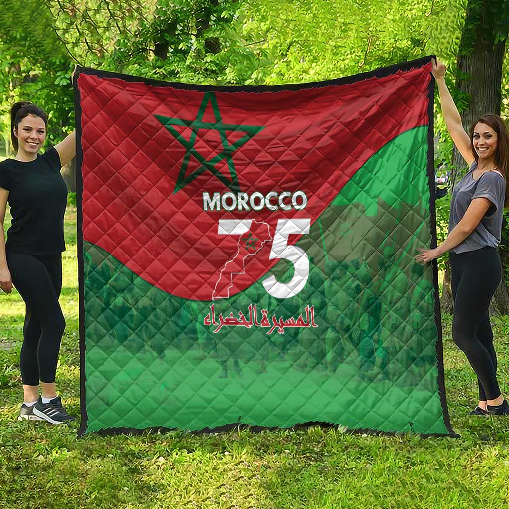 Morocco Green March Day Quilt One People - One Nation - Wonder Print Shop