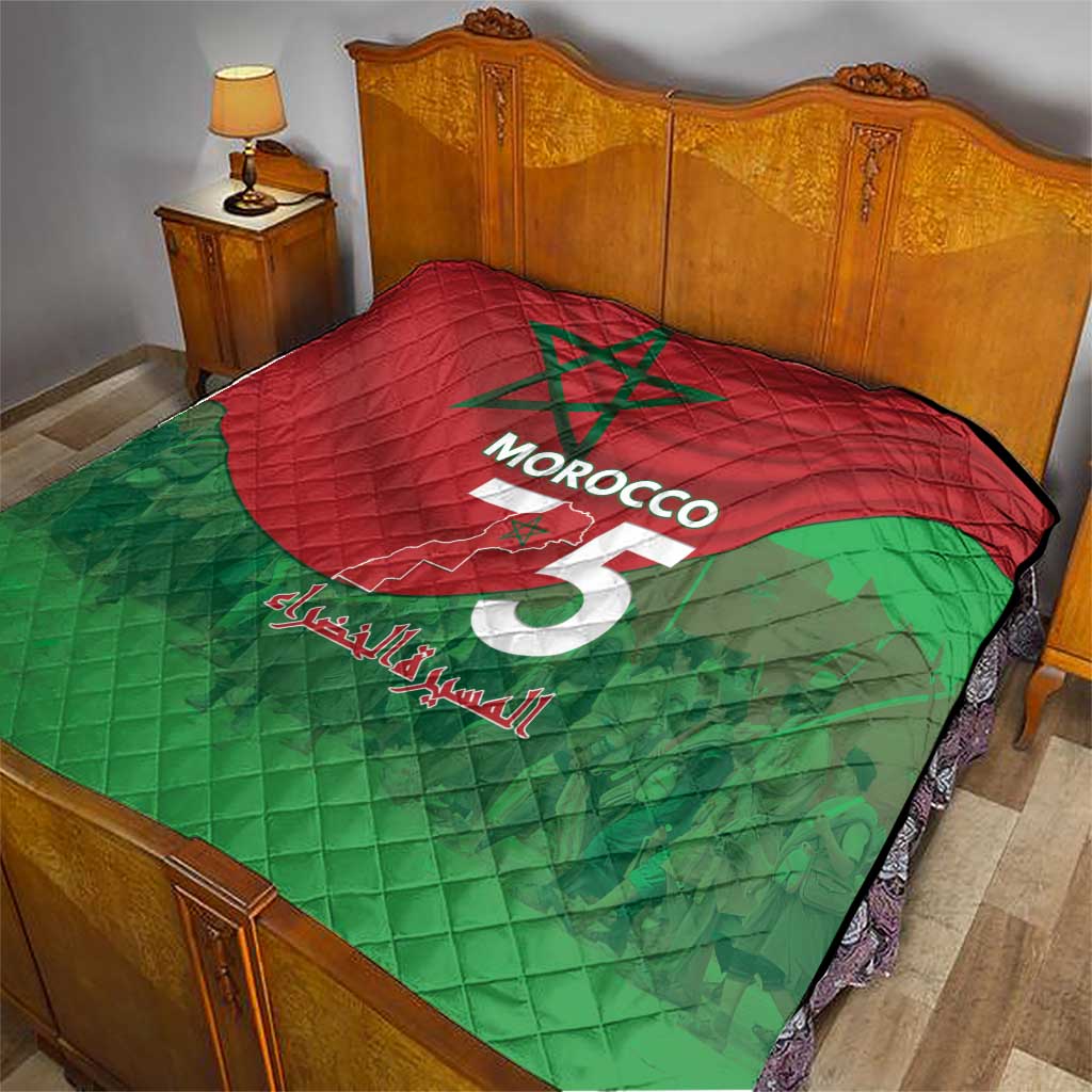 Morocco Green March Day Quilt One People - One Nation - Wonder Print Shop