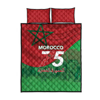 Morocco Green March Day Quilt Bed Set One People - One Nation - Wonder Print Shop