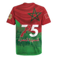 Morocco Green March Day Rugby Jersey One People - One Nation - Wonder Print Shop