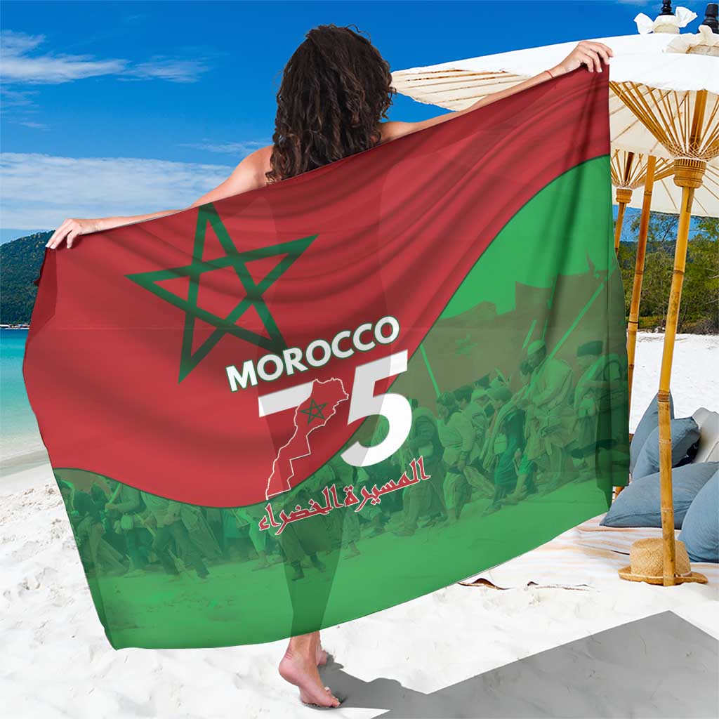 Morocco Green March Day Sarong One People - One Nation - Wonder Print Shop