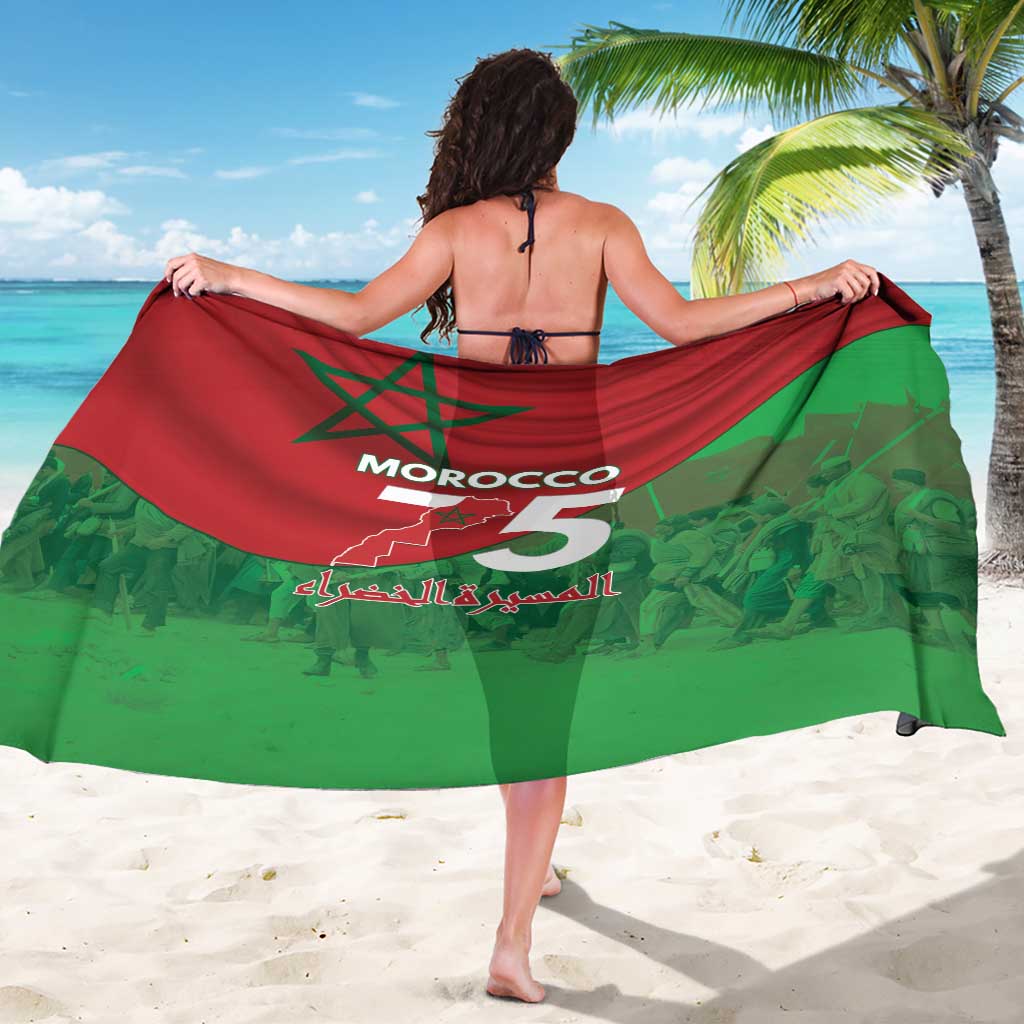 Morocco Green March Day Sarong One People - One Nation - Wonder Print Shop