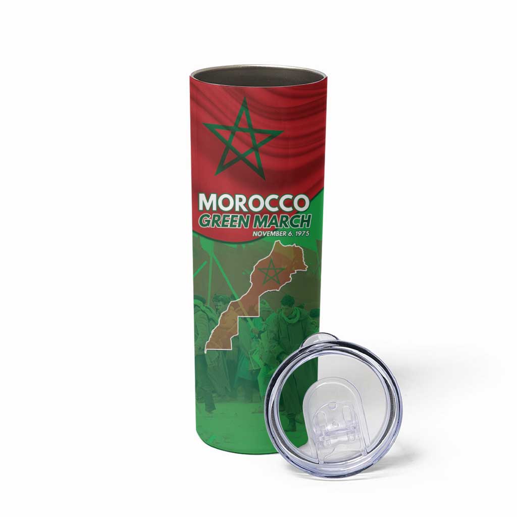 Morocco Green March Day Skinny Tumbler One People - One Nation - Wonder Print Shop