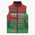 Morocco Green March Day Sleeveless Puffer Jacket One People - One Nation - Wonder Print Shop