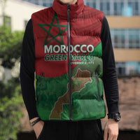 Morocco Green March Day Sleeveless Puffer Jacket One People - One Nation - Wonder Print Shop