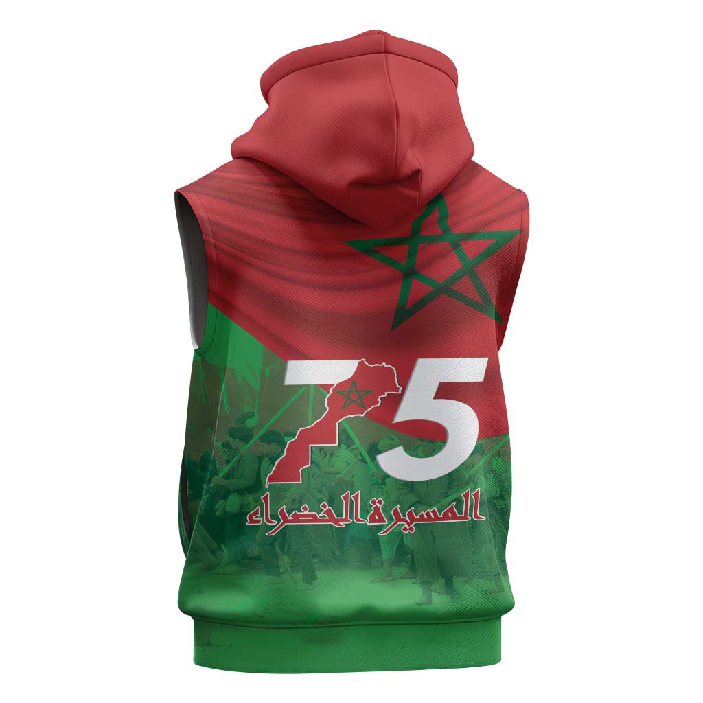 Morocco Green March Day Sleeveless Zip Hoodie One People - One Nation - Wonder Print Shop