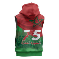 Morocco Green March Day Sleeveless Zip Hoodie One People - One Nation - Wonder Print Shop