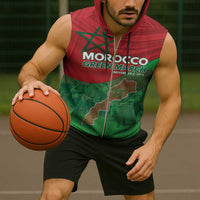 Morocco Green March Day Sleeveless Zip Hoodie One People - One Nation - Wonder Print Shop