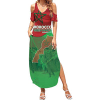Morocco Green March Day Summer Maxi Dress One People - One Nation - Wonder Print Shop