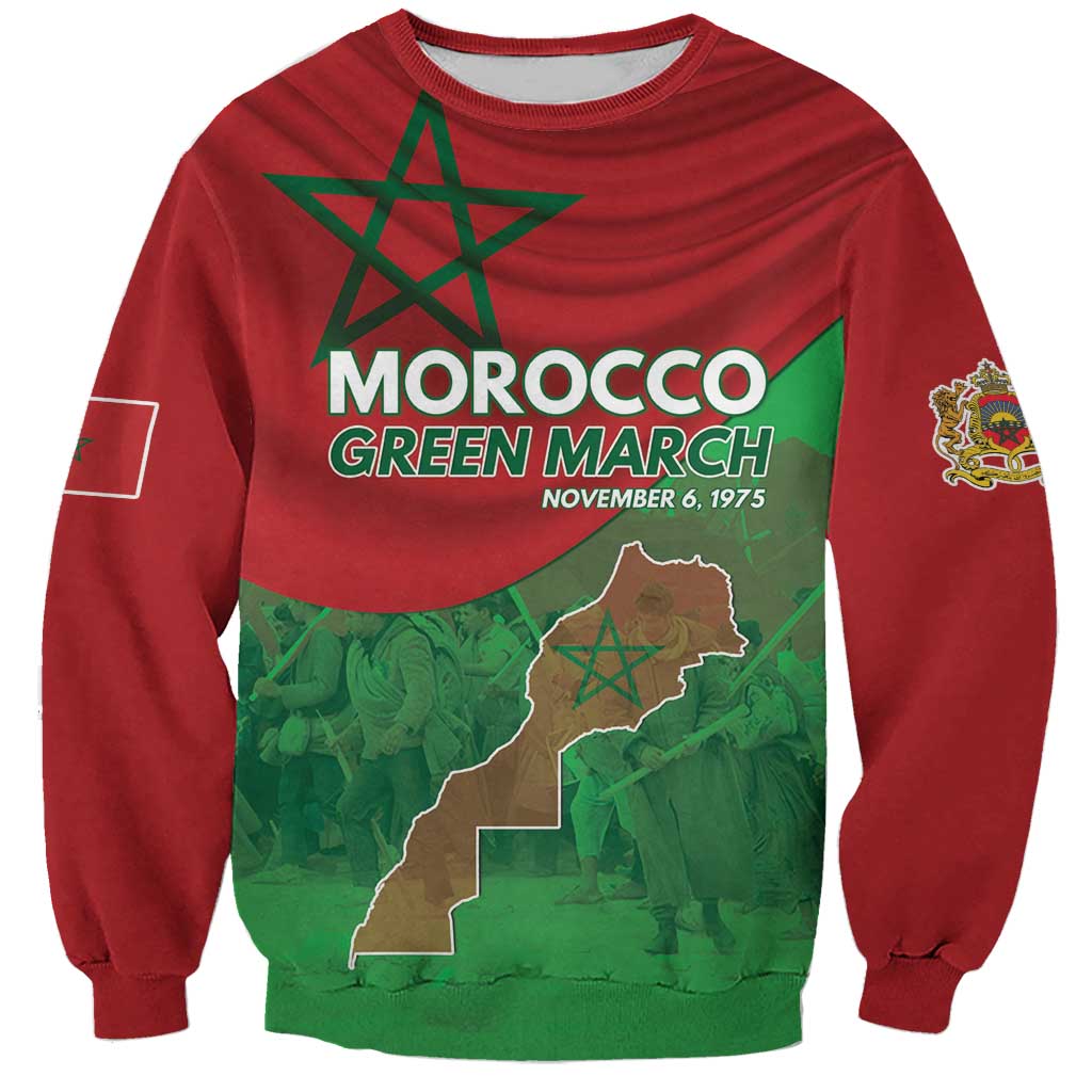 Morocco Green March Day Sweatshirt One People - One Nation - Wonder Print Shop