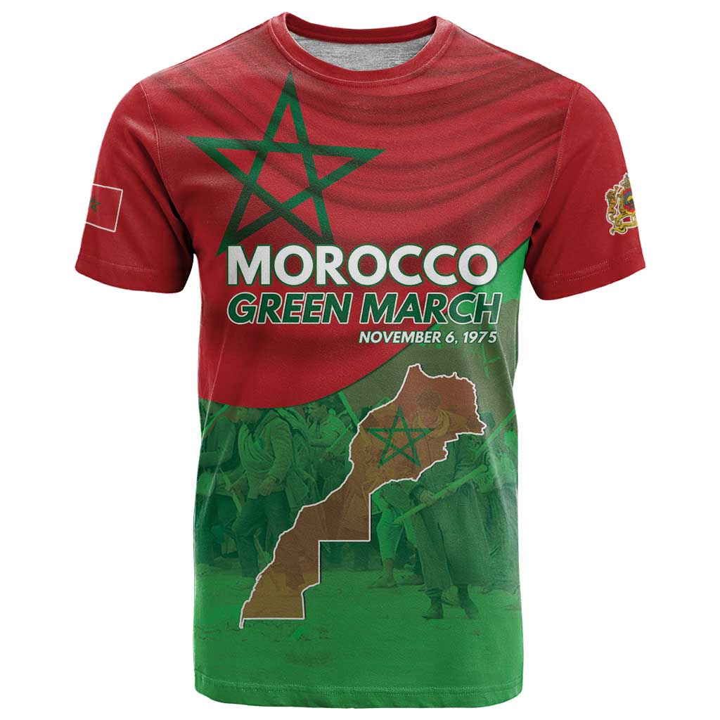 Morocco Green March Day T Shirt One People - One Nation - Wonder Print Shop