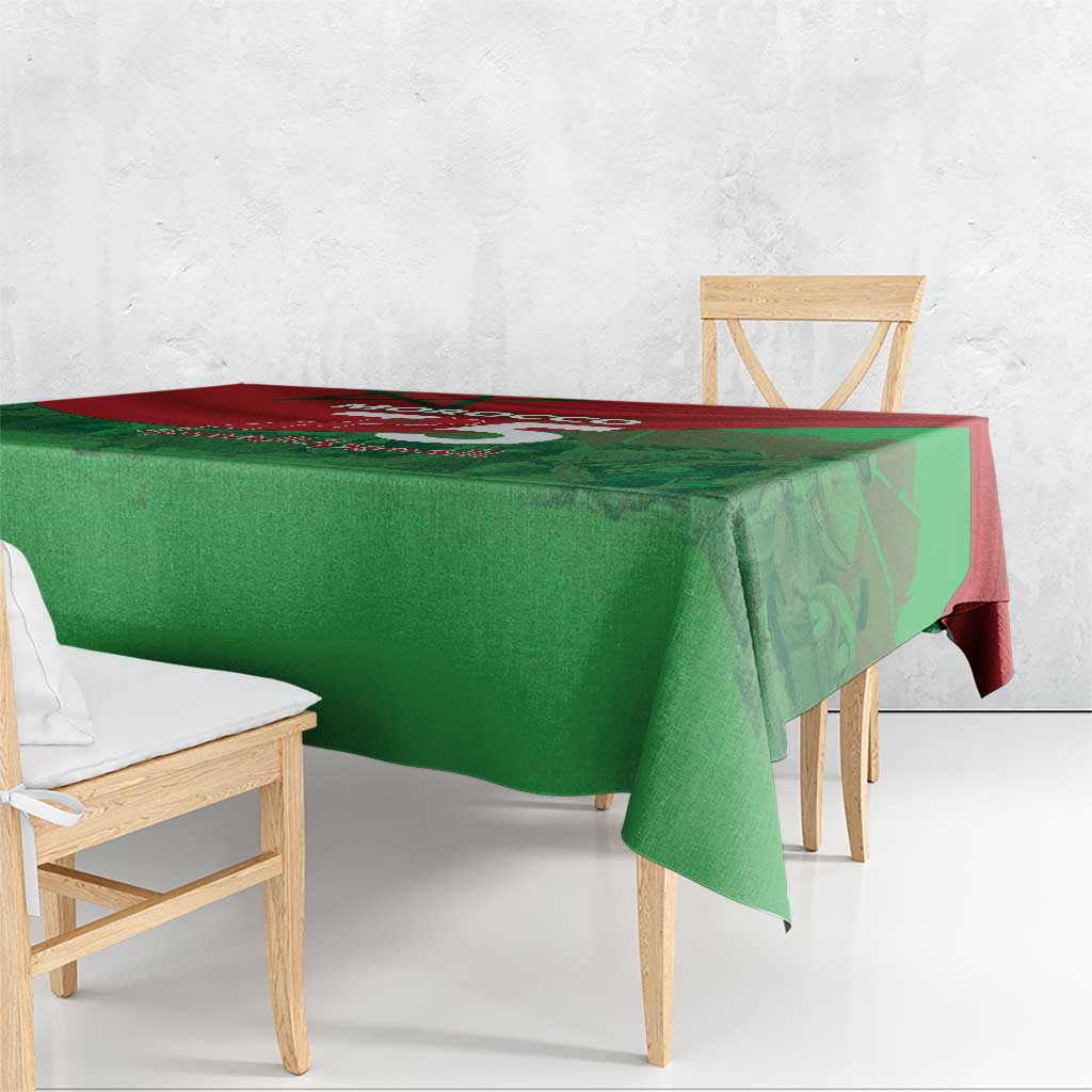 Morocco Green March Day Tablecloth One People - One Nation - Wonder Print Shop