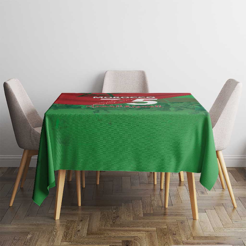 Morocco Green March Day Tablecloth One People - One Nation - Wonder Print Shop