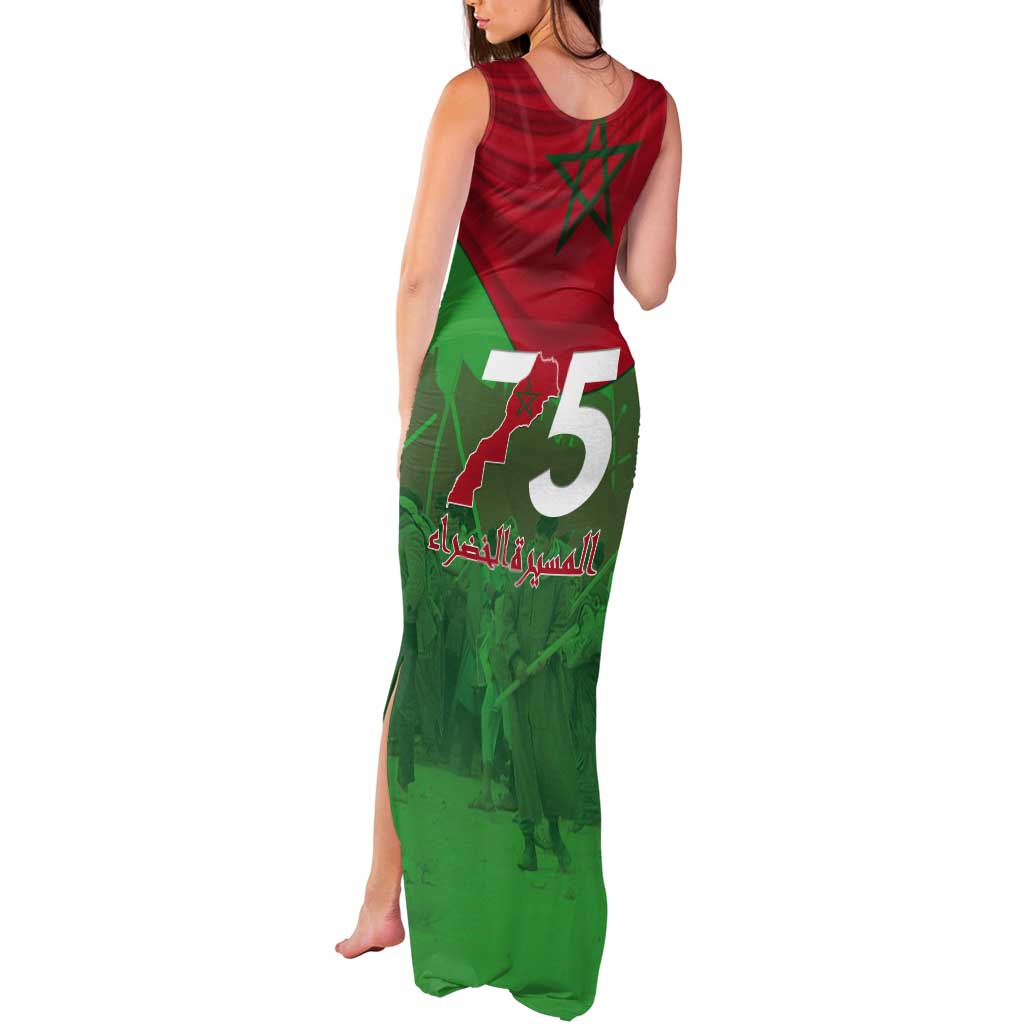 Morocco Green March Day Tank Maxi Dress One People - One Nation - Wonder Print Shop