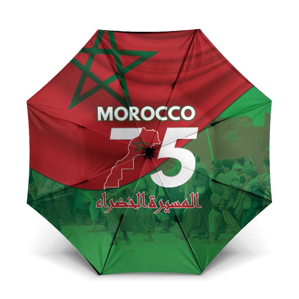 Morocco Green March Day Umbrella One People - One Nation - Wonder Print Shop