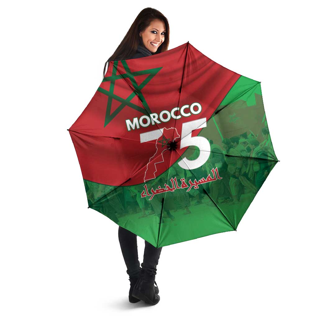 Morocco Green March Day Umbrella One People - One Nation - Wonder Print Shop