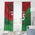 Morocco Green March Day Window Curtain One People - One Nation - Wonder Print Shop