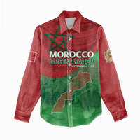 Morocco Green March Day Women Casual Shirt One People - One Nation - Wonder Print Shop