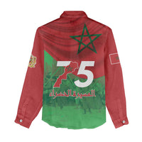 Morocco Green March Day Women Casual Shirt One People - One Nation - Wonder Print Shop
